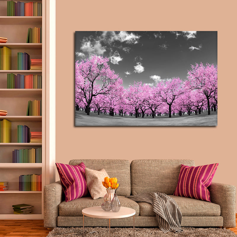Pop Pink Forest Wall Art