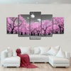 Pop Pink Forest Wall Art