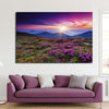 Pink Flowers At Sunset Wall Art