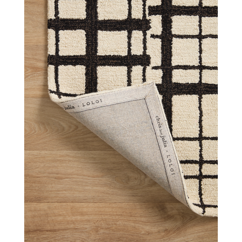 Polly Chris Loves Julia x Loloi Black / Ivory Rug
