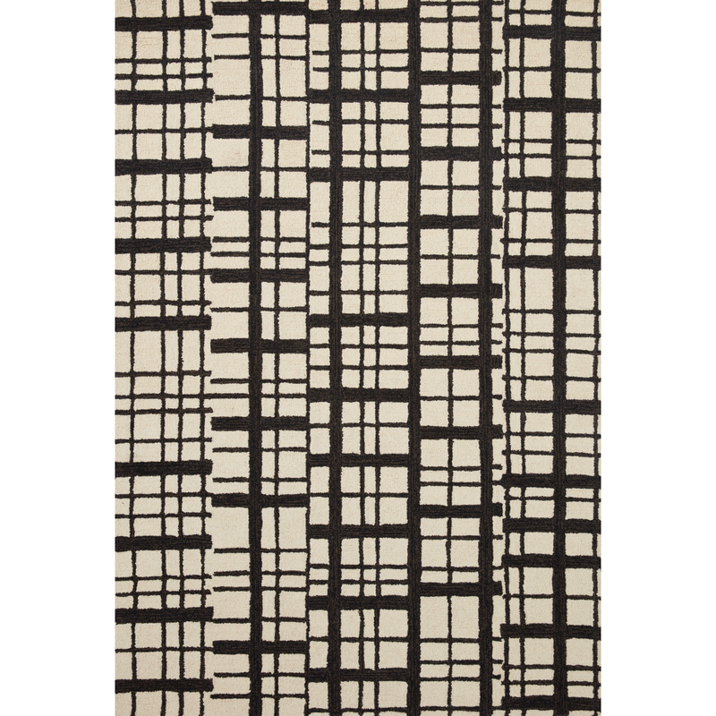 Polly Chris Loves Julia x Loloi Black / Ivory Rug