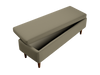 The Essential Storage Bench in Upcycled Poly