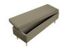 The Essential Storage Bench in Upcycled Poly