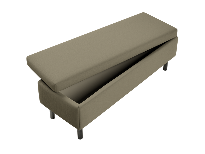 The Essential Storage Bench in Upcycled Poly