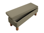 The Essential Storage Bench in Upcycled Poly