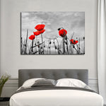 Pop Red Poppies Wall Art