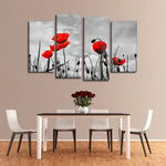 Pop Red Poppies Wall Art