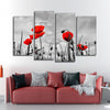 Pop Red Poppies Wall Art