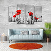Pop Red Poppies Wall Art