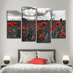 Poppy Field At Dusk Pop Wall Art
