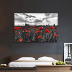 Poppy Field At Dusk Pop Wall Art