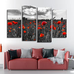 Poppy Field At Dusk Pop Wall Art