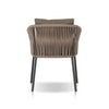 Porto Ellor Brown Outdoor Dining Chair | ready to ship!