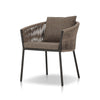 Porto Ellor Brown Outdoor Dining Chair | ready to ship!