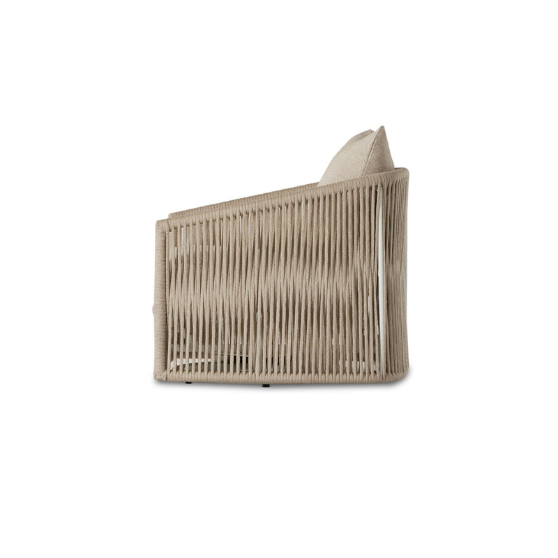 Porto Faye Sand Outdoor Swivel Chair | ready to ship!