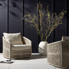 Porto Faye Sand Outdoor Swivel Chair | ready to ship!