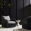Porto Venao Charcoal Outdoor Swivel Chair | ready to ship!