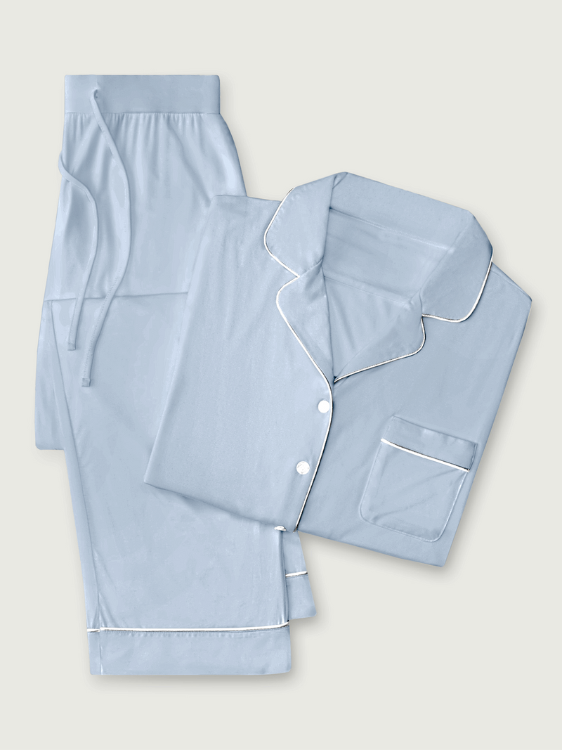 Women's Stretch-Knit Long Sleeve Bamboo Pajama Set