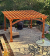 Outdoor Pacific Redwood Double Beam Premium Pergola
