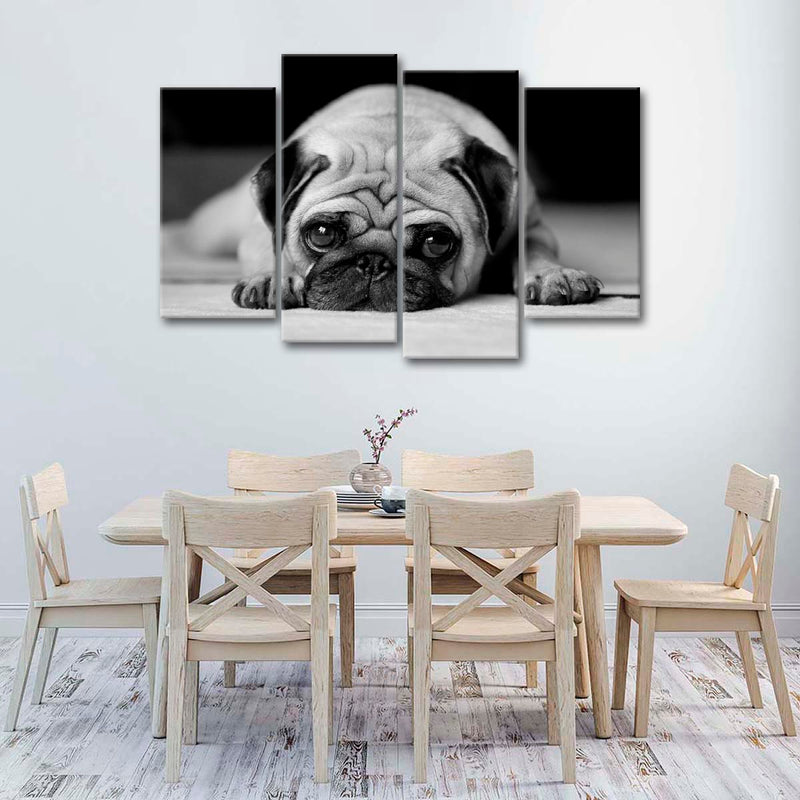 Sad Pug Wall Art