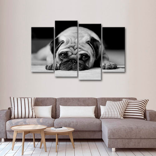 Sad Pug Wall Art