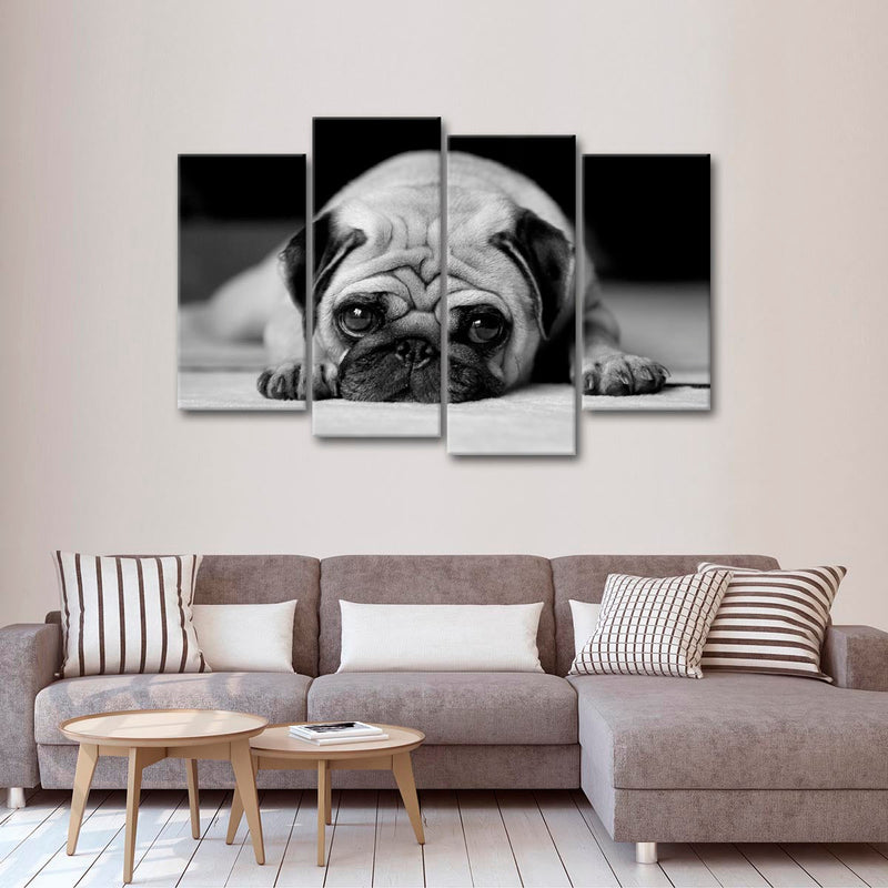 Sad Pug Wall Art