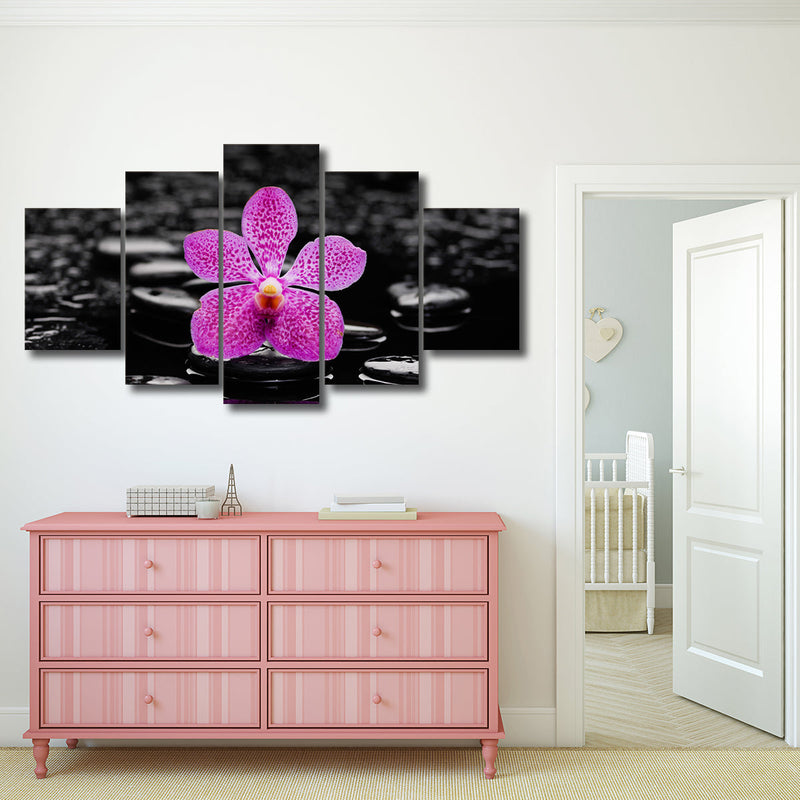Zen Purple Orchid Wall Art