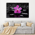 Zen Purple Orchid Wall Art