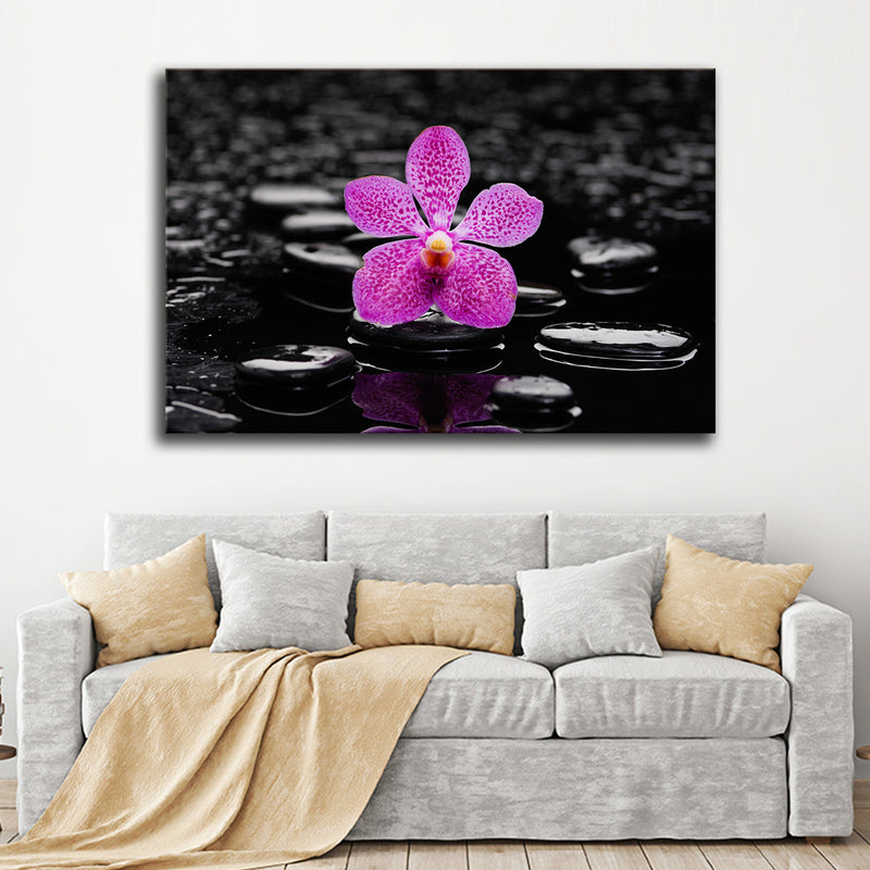 Zen Purple Orchid Wall Art
