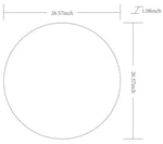 Jarron Modern Black Wall Mirror