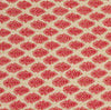 Artisan Hand Loomed Cotton Table Runner - Red with Green Stitching - 18"x96"