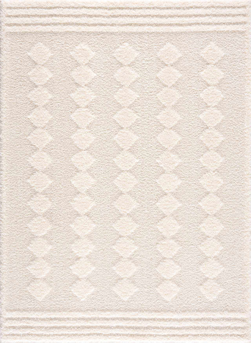 Hija Cream High-Low Area Rug