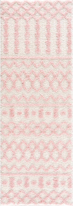 Darva Pink Plush Area Carpet