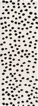 Cansu Black & White Area Rug