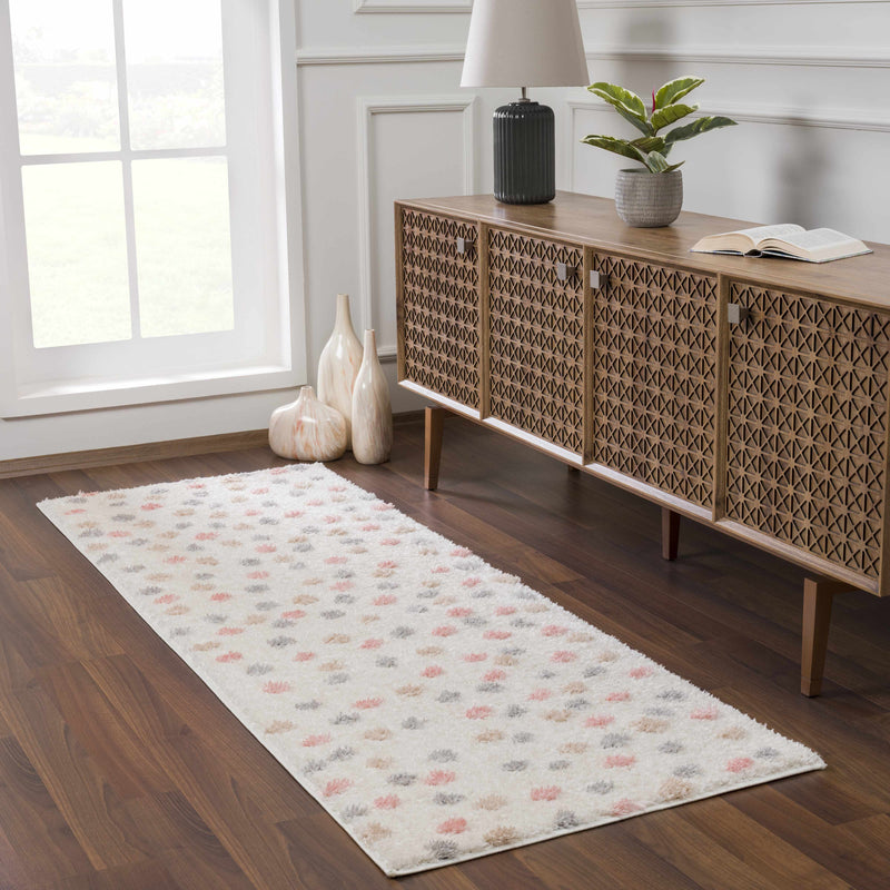 Cansu Pink & Cream Area Rug