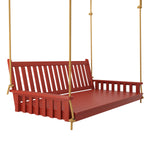 Keystone Amish Co. 4 Foot Franklin Porch Swing Bed, Tractor Red Paint