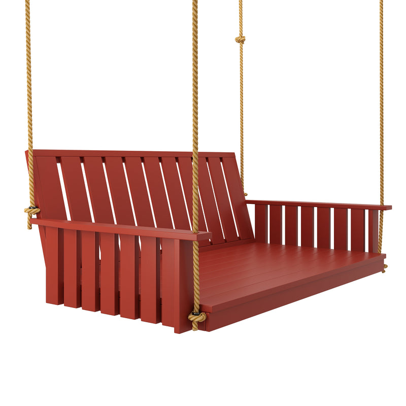 Keystone Amish Co. Twin The Weston Porch Swing Bed, Tractor Red Paint