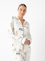 Women's Stretch-Knit Long Sleeve Bamboo Pajama Set