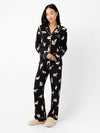 Women's Stretch-Knit Long Sleeve Bamboo Pajama Set