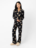 Women's Stretch-Knit Long Sleeve Bamboo Pajama Set
