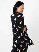 Women's Stretch-Knit Long Sleeve Bamboo Pajama Set