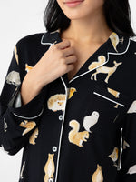 Women's Stretch-Knit Long Sleeve Bamboo Pajama Set