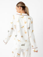 Women's Stretch-Knit Long Sleeve Bamboo Pajama Set