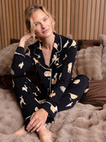 Women's Stretch-Knit Long Sleeve Bamboo Pajama Set