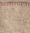 Handmade Gray Hand Felted Wool Christmas Table Runner - Reindeer and Sleigh - 16"x44"