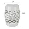 Pondorf White Garden Stool