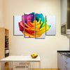 Rainbow Rose Wall Art