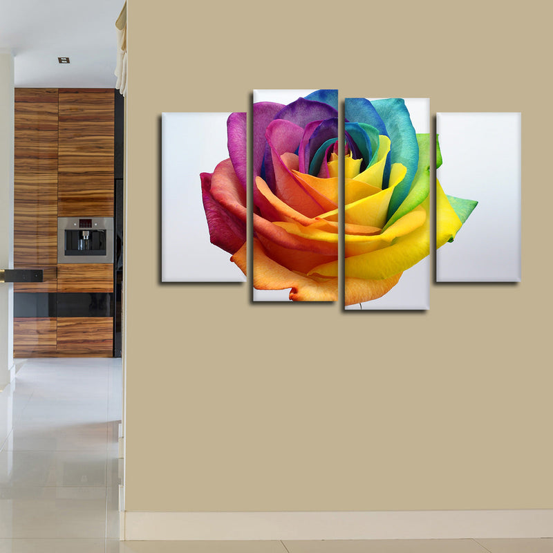 Rainbow Rose Wall Art