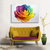 Rainbow Rose Wall Art