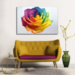Rainbow Rose Wall Art